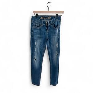 Seven7 skinny distressed jeans size 27
